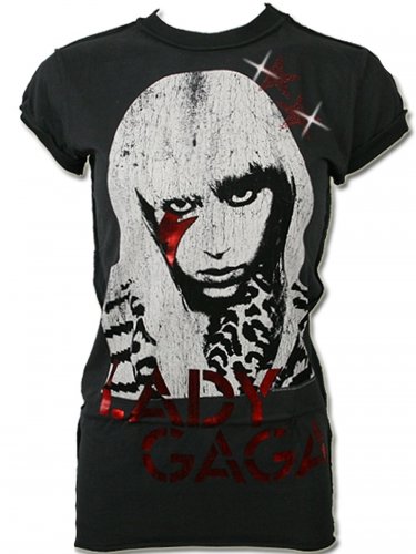 Amplified Damen Strass Shirt Lady Gaga (L)
