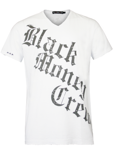 Black Money Crew Herren Shirt Scream (XL) (wei)