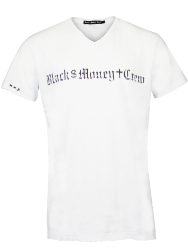 Black Money Crew Herren Shirt Trouble (wei)