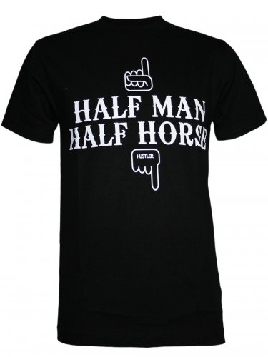 Hustler Herren T-Shirt Half & Half (L)