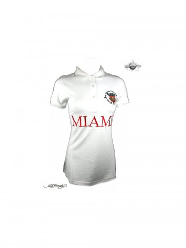 Ed Hardy Damen Polo Shirt Miami