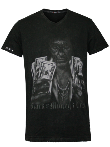 Black Money Crew Herren Shirt Scarface (schwarz)